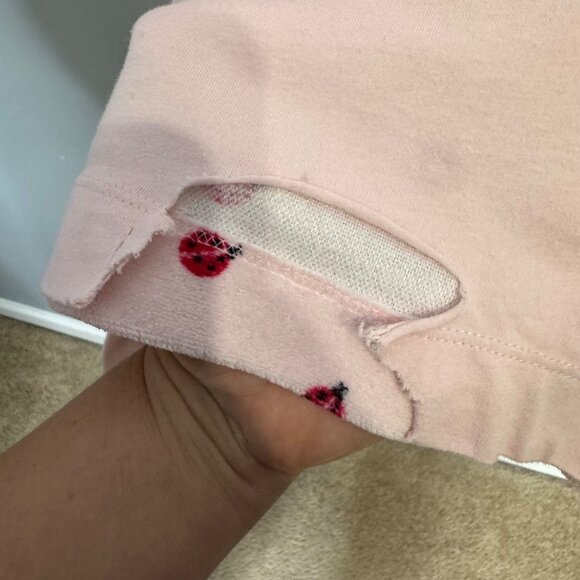 KATE SPADE terry velour leopard robe in ladies first ladybug print size M - Picture 6 of 8